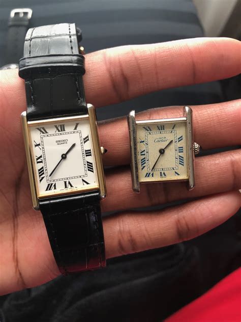 seiko tank cartier|original cartier tank watch.